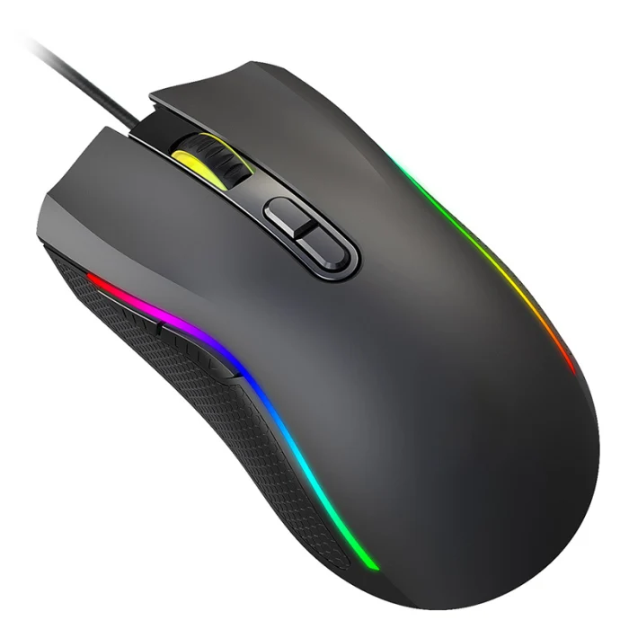 Светящаяся Проводная игровая мышь USB оптическая компьютерная мышь 7 программируемых клавиш LHB99