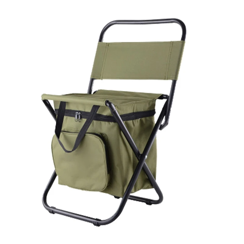 

Multifunctional Outdoor Folding Stool Portable Ice Bag Stool with Insulation Bag Fishing Stool Beach Chair Lightweight Stool
