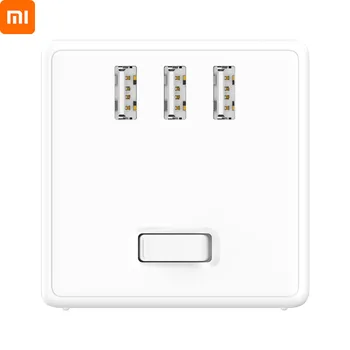 

Xiaomi Mijia Rubik's Cube Wireless socket Charging With 3 USB Ports Extension 250V 2500W Plug Power Strip Socket