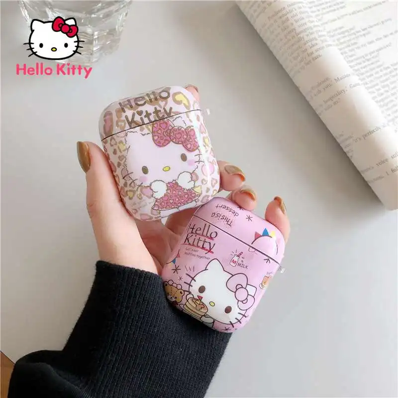 

Hello Kitty Bluetooth compatible earphone case is suitable for Apple Airpods 1/2 generation Airpods Pro