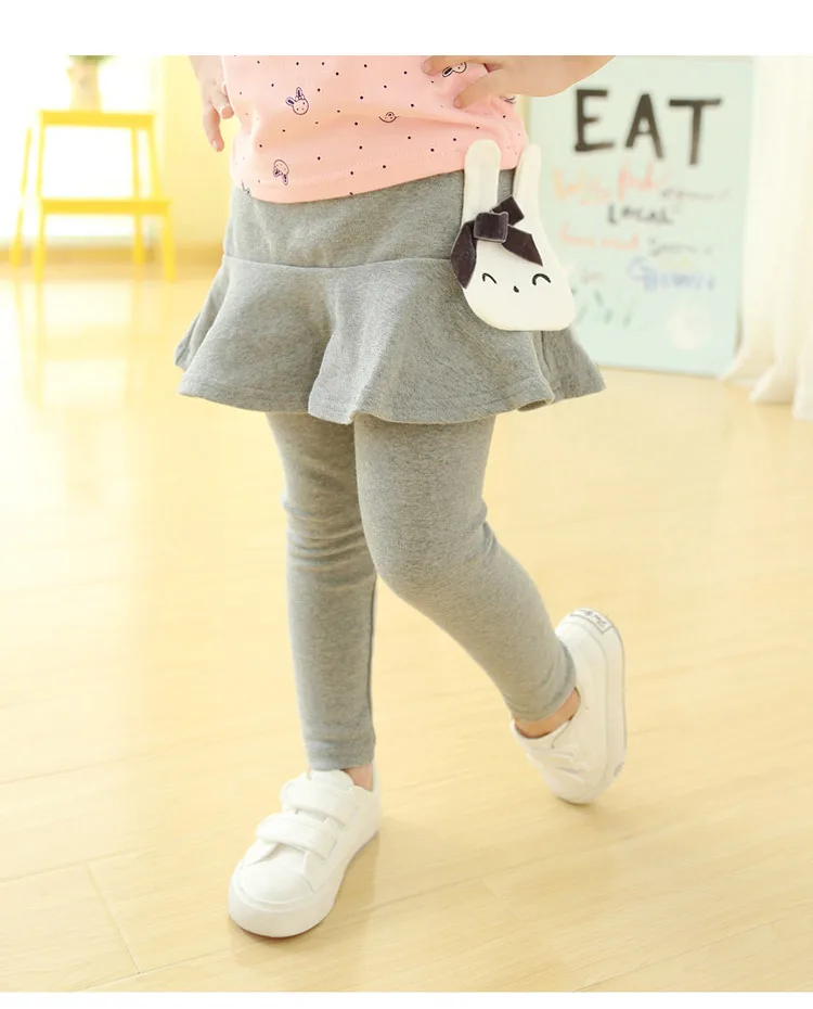 2021 Cotton Baby Girls Leggings Lace Princess Skirt-pants Spring Autumn Children Slim Skirt Trousers for 2-7 Years Kids Clothes