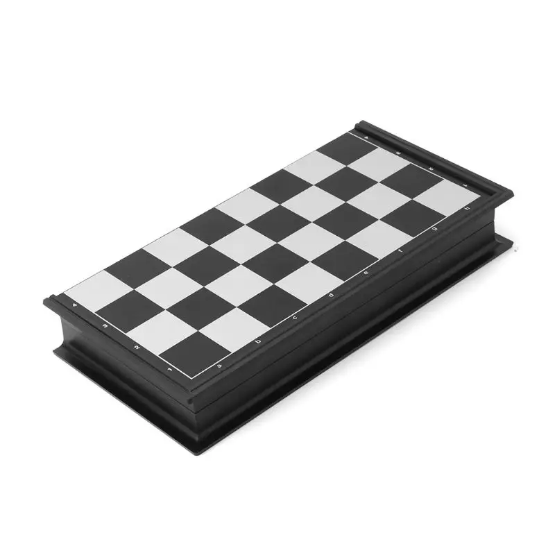 Portable Chess Folding Magnetic Plastic Chessboard Board Game For Kids And Adult Y51D