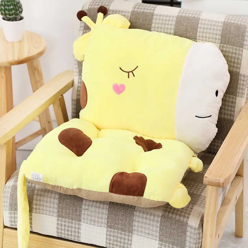 Lovely Cartoon Dormitory Mat Chair Cushion for Student Office Classroom Backrest Thicken Waist Cushion Decorative