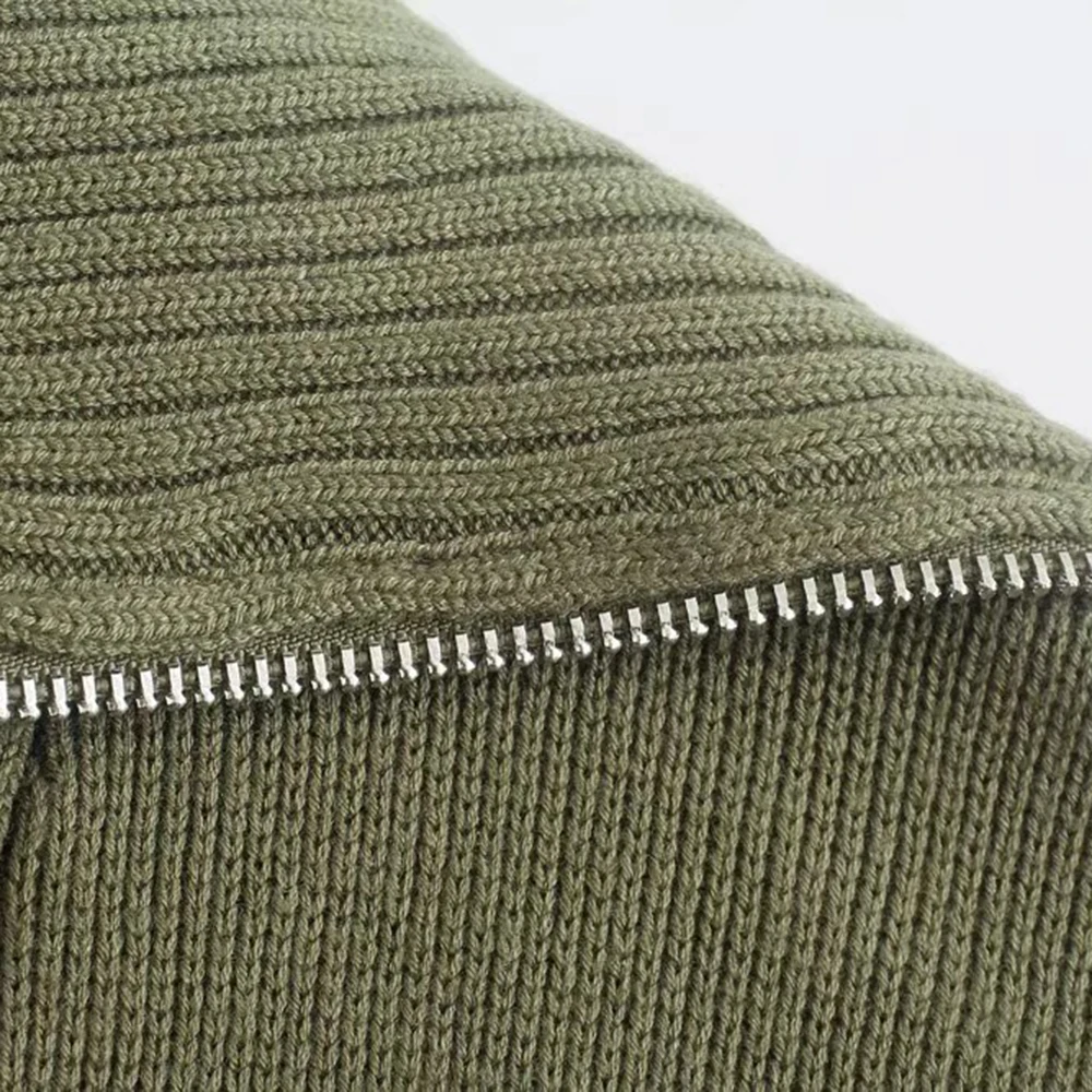 Knitted Skirt Suits For Women Two Piece Set Women Skirt Zipper Solid Color Tops High-Waisted Mini Skirt 2021 Women Knitted Suit