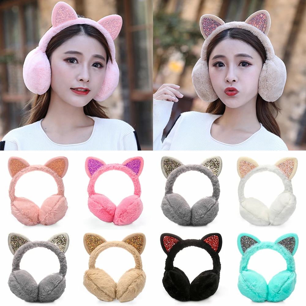 Winter Ear Muffs Ear Warmer Lovely Kids Thicken Plush Unicorn Earmuffs New High Quality Cover Warmer Accessories Kids Gifts