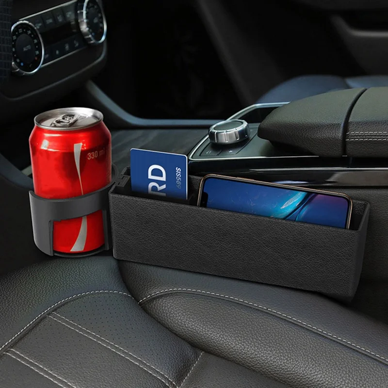 Автомобильный слот для хранения, коробка для хранения автомобиля, складной стеганый держатель для чашки, многофункциональный отсек для автомобиля