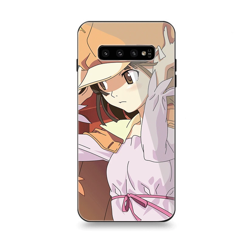 Phone Case Glass For Samsung A10 A20 A30 A40 A50 A60 A70 S7 Edge S8 Plus Note 8 9 S10 Cover Series Sengoku Nadeko Monogatari