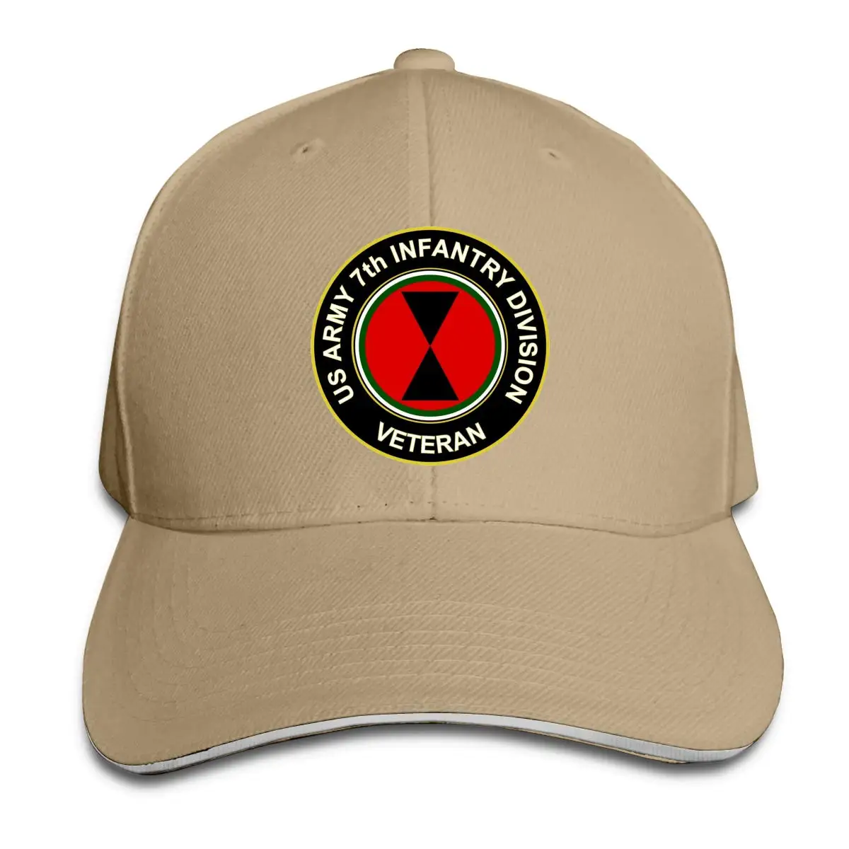 Американский армейский 7-й Ветеран дивизии, унисекс, бейсбольная кепка, Классическая Регулируемая Кепка на липучке