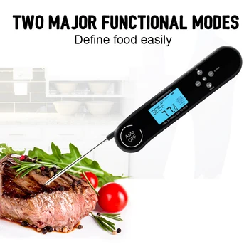 

Digital Probe Thermometer Foldable Food BBQ Meat Oven Thermometer Kitchen Cooking Tools for Water Oil Meat