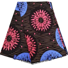 Африканская ткань восковая печать pagne настоящий голландский воск высокое качество Анкара ткань восковая ткань хлопок 6 ярдов Diy платье материал