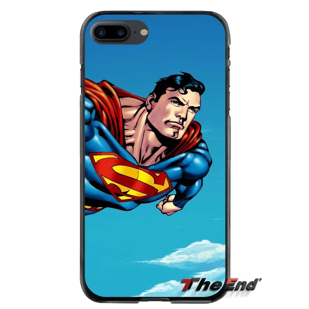 Супермен логотип для Apple iPhone 4 4s 5 5S 5C SE 6 6S 7 8 Plus X iPod Touch 4 5 6 Аксессуары чехлы для телефонов
