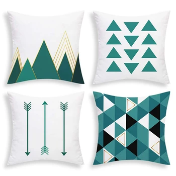 

4 Piece Pillowcase Pillowcase 45X 45 Cm Decorative Sofa Hug Pillowcase Cushion Cover Zipper Pillowcase-ABUX