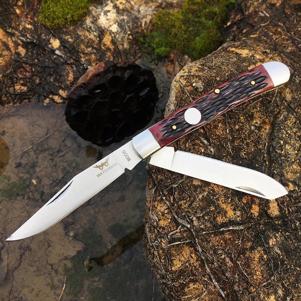 Slip Joint Multiblade Pocket Knife Modern Tradtional Folding Knives