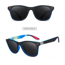 Очки для вождения, классические, поляризационные, солнцезащитные очки для мужчин и женщин, для вождения, квадратная оправа, солнцезащитные очки, мужские очки, UV400, мотоциклетные очки