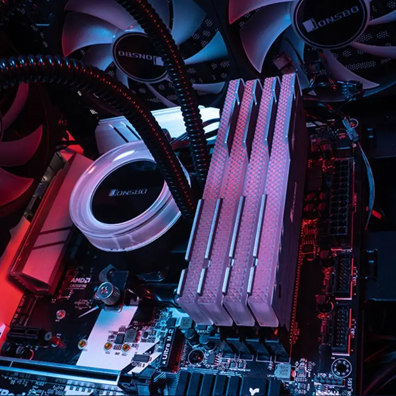 NC-3 кулер с памятью светящийся охлаждающий жилет RGB 256 цветной светильник автоматически изменяется алюминиевый радиатор Настольный ram Heatsin