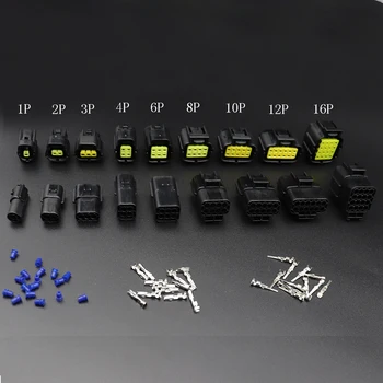 

1P/ 2P/3P/4P/6P/8P/10P/12P/16 Pin 1.8mm Waterproof Wire Connector Electrical Plug Car Auto Sealed Truck Harness