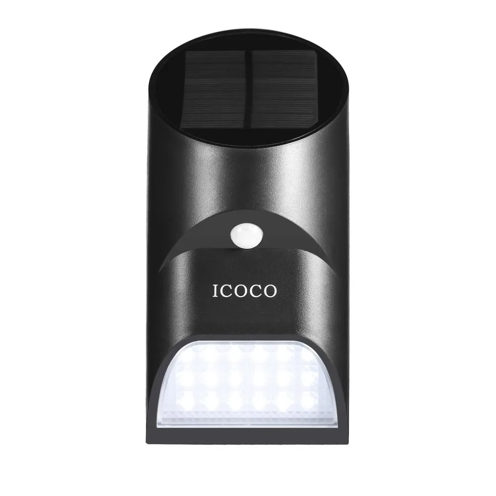 ICOCO интеллектуальная безопасность защита от перезарядки 3 режима движения PIR индуктор 18 светодиодный бамбуковая трубка форма солнечный датчик света