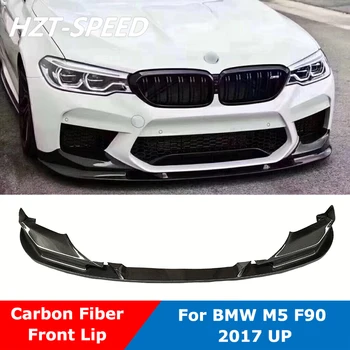 

F90 3D Style Carbon Fiber Front Bumper Lip Diffuser Spoiler For BMW 5 Series M5 F90 Modify 2017 Up