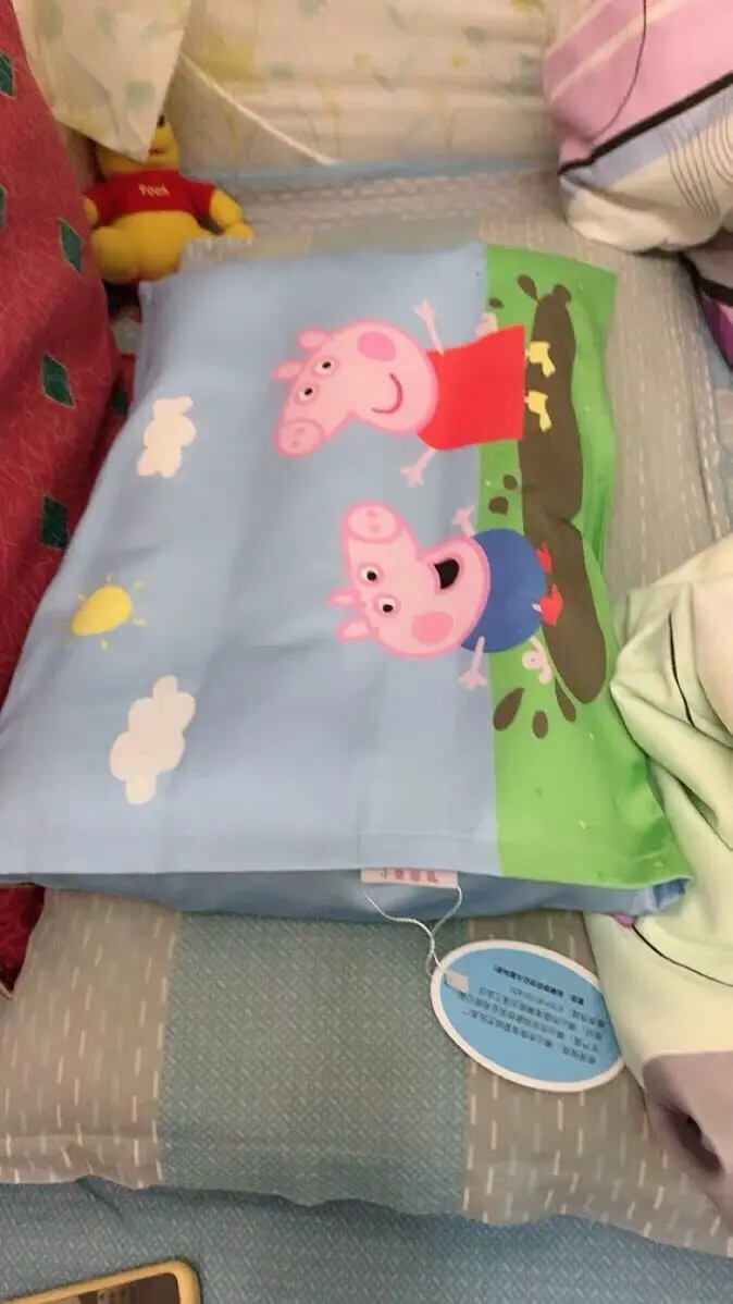 Подлинный Peppa Pig time для кровати из шерсти ягнёнка, кашемир 150 см одеяло+ 42 см Набор подушек мультфильм теплое плисовое покрывало для кровати на осень/зиму детская игрушка