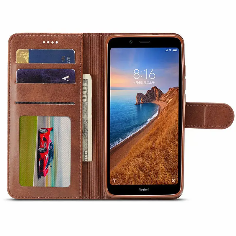 Роскошный чехол для Xiaomi Redmi 7A, чехол-книжка, кожаный чехол для Xiaomi Redmi 7, чехол-кошелек, магнитный чехол для телефона, чехол для Redmi 7 A