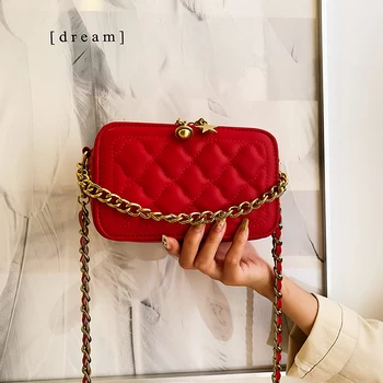 

ABAY Bags for Women 2020 New fashion Diamond Lattice Chain Small Box Bag Women Shoulder Bag Girl Crossbody Bag Luxury Handbag