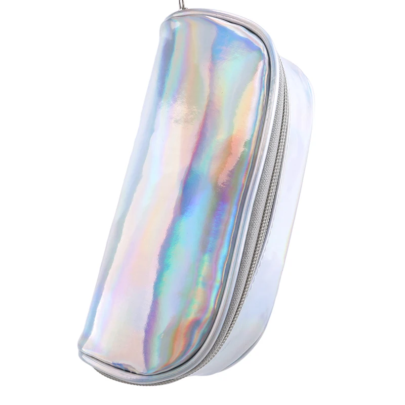 Silver Женская косметичка, модная разноцветная косметичка на молнии, маленькая сумочка для элегантных девушек, подарок для девушек, Feminina Femme - Цвет: Silver