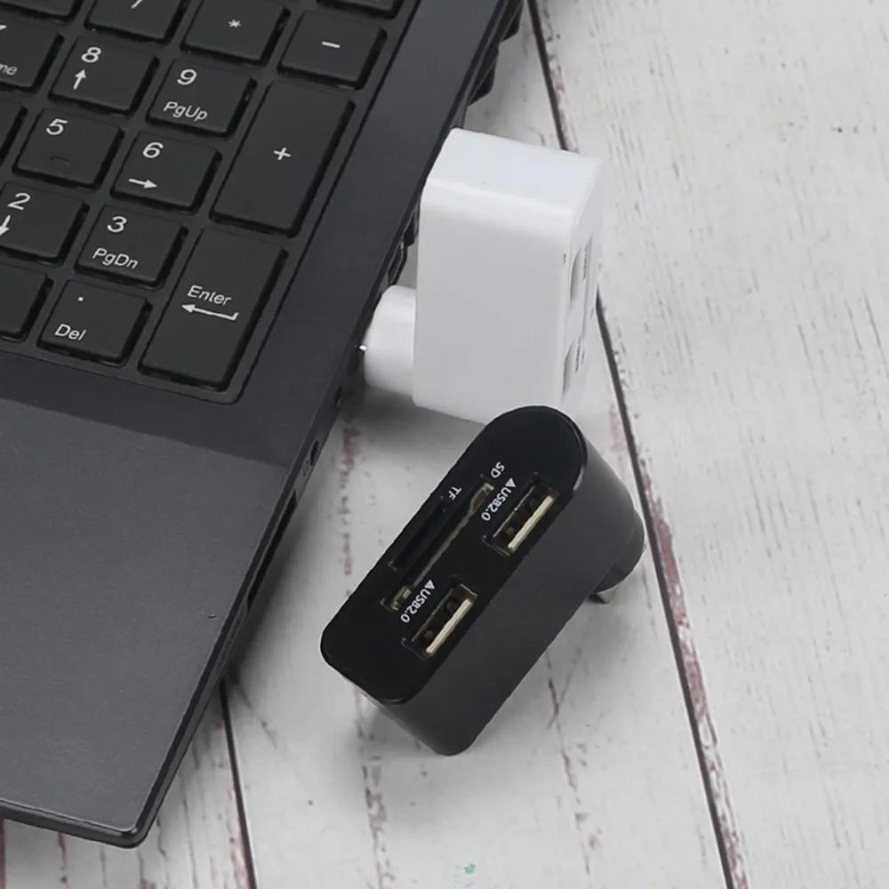 Вращающийся usb-хаб 3 порта USB 2,0 концентратор Высокоскоростной USB Настольный разветвитель адаптер для Windows 98 98SE для Windows 2000/Windows ME