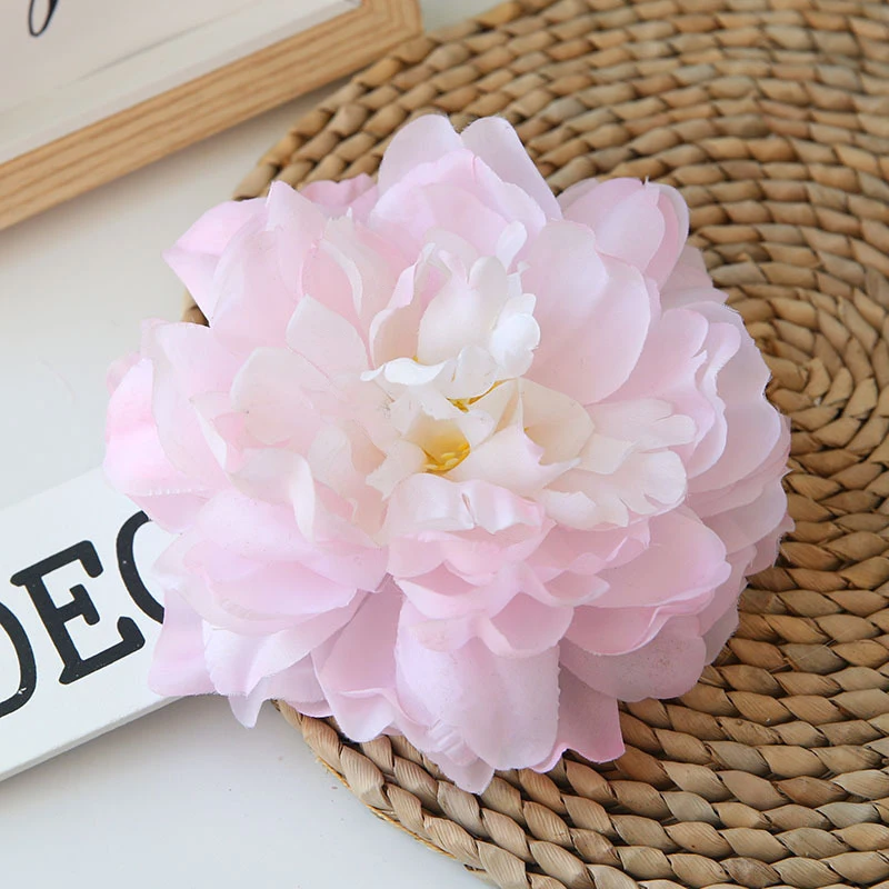 Artificial Diameter 15cm Peony Big Flower Head Flower Wall DIY Wedding Decoration Silk Fake Flower Home Floral Arrangements Accessories (5)