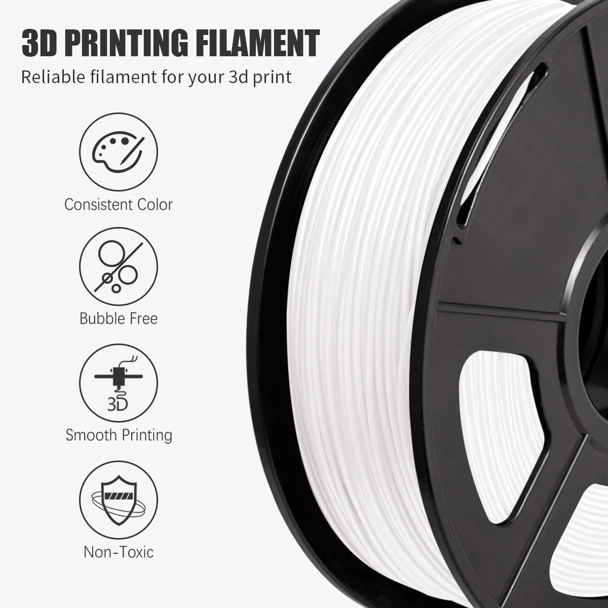 AW PLA 1.75mm 1kg Tolerance +/-0.02mm Filament Environmentally Friendly Non-toxic 100% No Bubble for FDM 3D Printer Materials