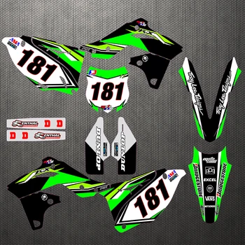 

Motorcycle stickers custom complete tool graphics background decal sticker quantity luster for team KX250F 13-16 2014