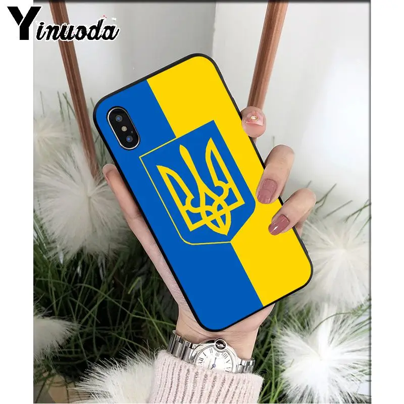Yinuoda Ukraine Flag TPU Soft High Quality Phone Case for Apple iPhone 8 7 6 6S Plus X XS MAX 5 5S SE XR 11 11pro max Cover