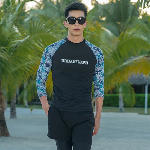 see chart Пара rashguards купальники женские летние Guard Купальник Плюс Размер купальные костюмы с юбка длинный рукав женский Пуш Ап - Цвет: see chart
