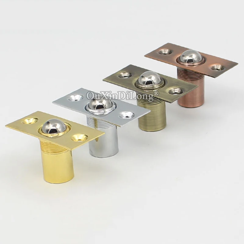 Фирменная Новинка 4 шт. Чистая латунь Ударная пластина для двери шкафа шаровая