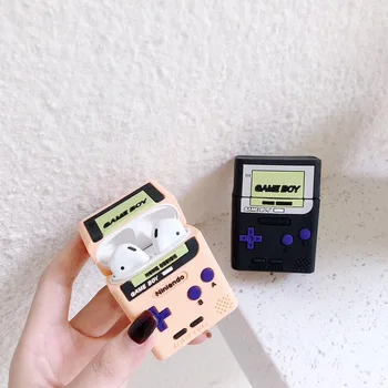 

Classic retro game console For airpods case wireless Bluetooth headset set For airpods 1/2 case soft plastic charging case