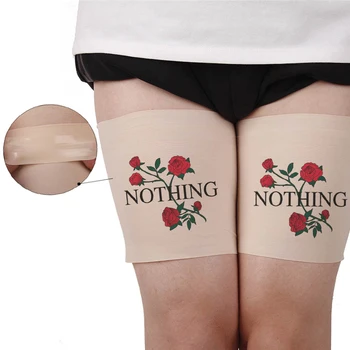 

Leg Warmers Thigh Bands Silicone None-Slip Socks Flower Print Summer Thin Breathable Fashion Print 1 Pair Anti Frottement Cuisse