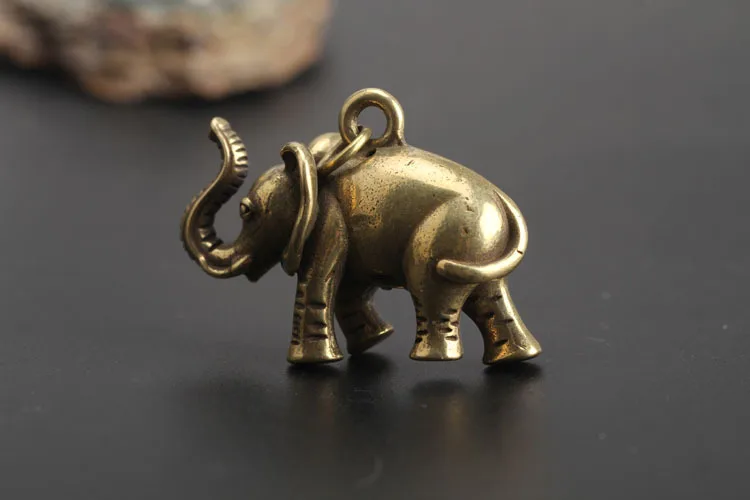 Copper Lucky Elephant Small Ornaments  (12)