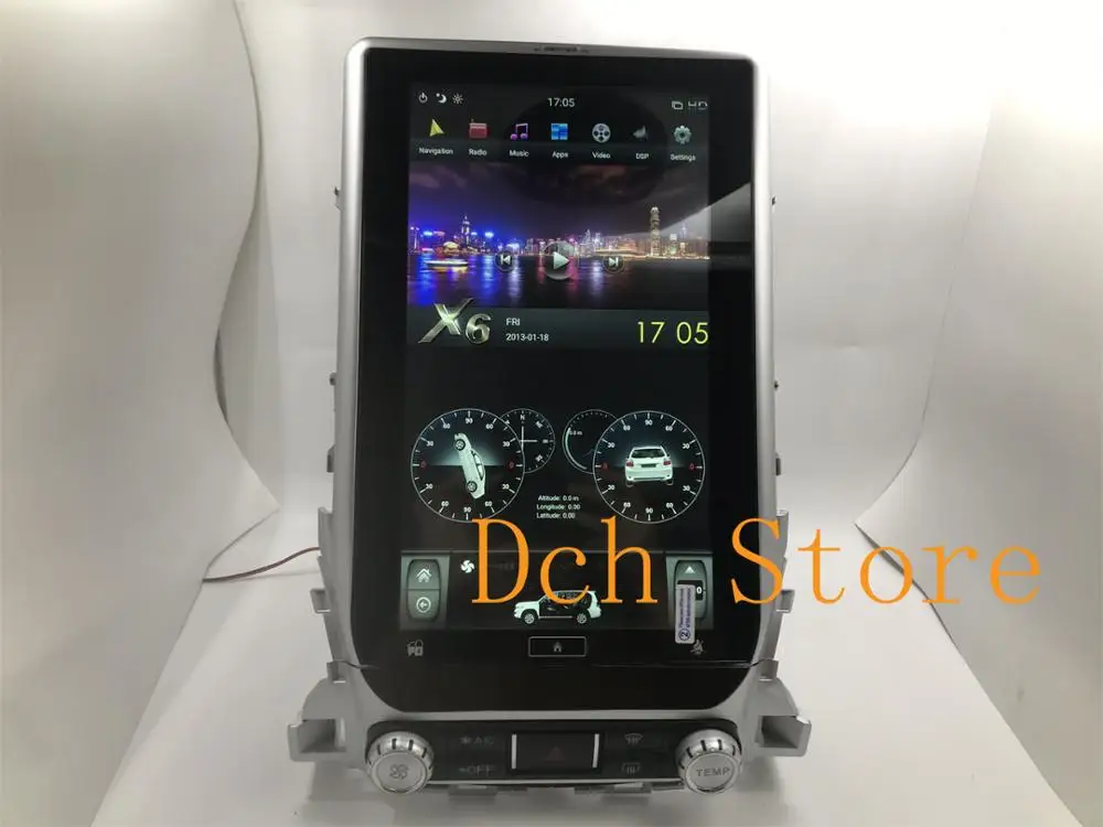 13 6 дюймовый Вертикальный стиль Тесла Android 9 0 автомобильный DVD GPS навигатор для TOYOTA