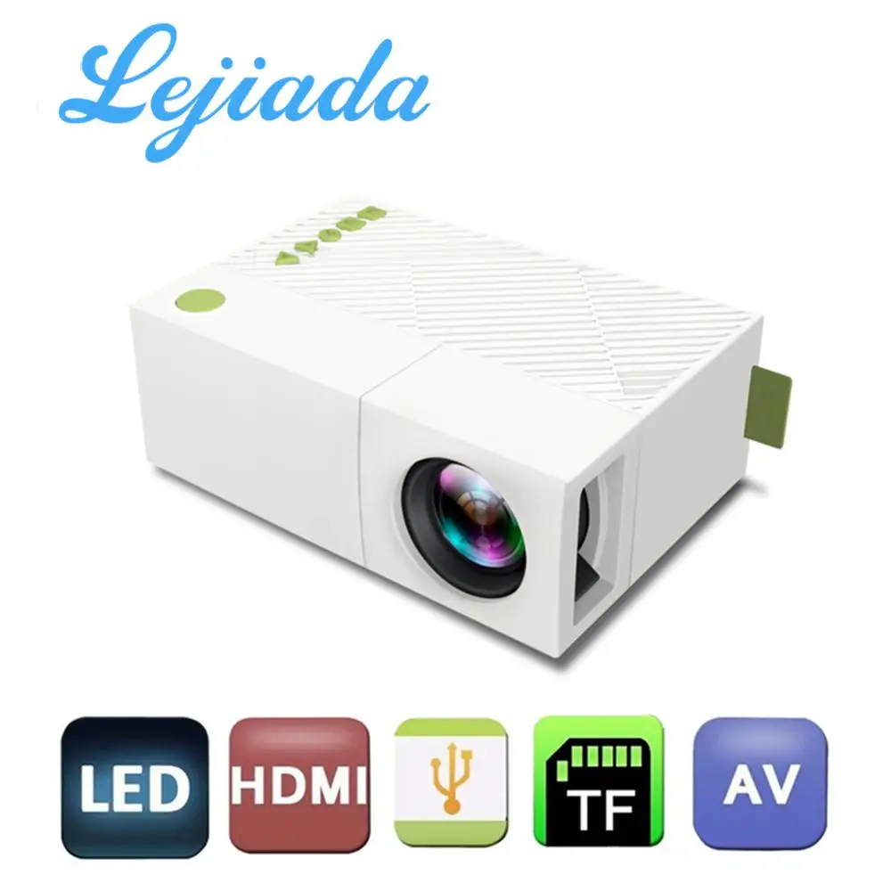 Светодиодный проектор LEJIADA YG310 600 люмен 320x240 пикселей поддерживает Full HD 1080P HDMI USB