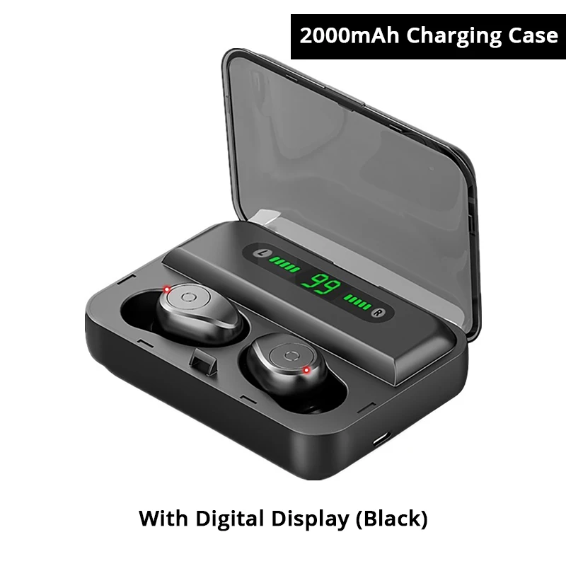 Display-Black VTIN TWS Earphone Mini Wireless Bluetooth 5.0 Earphone Stereo Earbuds In Ear Waterproof Ear Buds Earphone For iPhone Huawei - Цвет: Display-Black