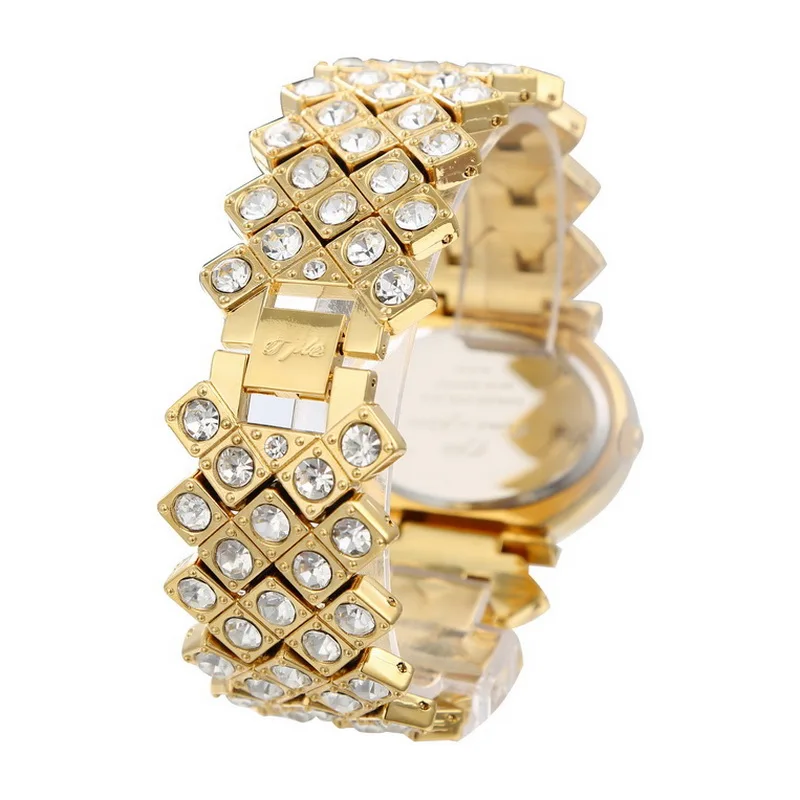 2021 TPLE Diamond Watches women's Watch Fashion Date Quartz Gold-plated diamond watch