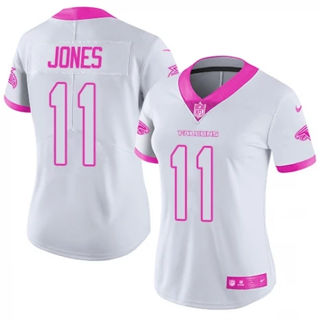 women Youth kids Atlanta Julio Jones Falcons белая майка - Цвет: women