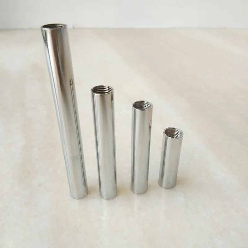 Description Picture 3 of item2PCS Inner M10 Female Thread+electroplated Metal Hollow Iron Pipe Straight Tube Both Ends Has Inner Tooth Tube for DIY Part