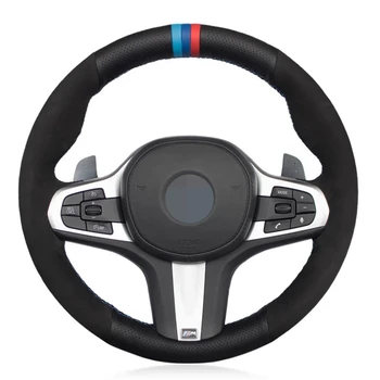 

Hand-stitched Black Suede Leather Car Steering Wheel Cover For BMW M Sport G31 G30 G32 G20 G21 G14 G15 G16 X3 G01 X4 G02 X5 G05