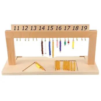 

Matching Board with Bead Stand Mathematical Operation Educational Toys Kindergarten Mathematics Early Education Teaching Aids