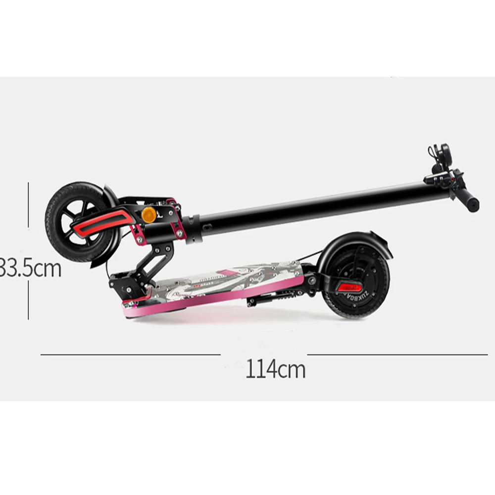 ZUKBOARD PRO версия 10.5AH электрический скутер с розовой палубой для девочек и женщин E-Scooter