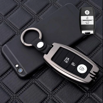 

Car Galvanized Alloy Silicone Keychain Holder Case For KIA Niro Sorento Sportage KX CROSS KX3 KX5 Optima RIO 4 Ceed