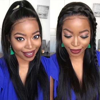 LS Straight Hair Lace Front Human Hair Wigs For Women Pre Plucked Brazilian 360 Lace Frontal Wigs 150 180 13*4 /13x6 Remy Wigs 2
