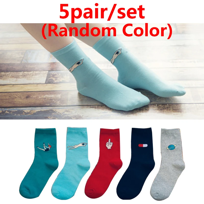 5pair random 1 5 пар/уп. зимние мужские носки Calcetines, деловые Повседневные носки для мужчин, Chaussette Homme, в полоску, Meias, теплые зимние носки, Sokken - Цвет: 5pair random 1
