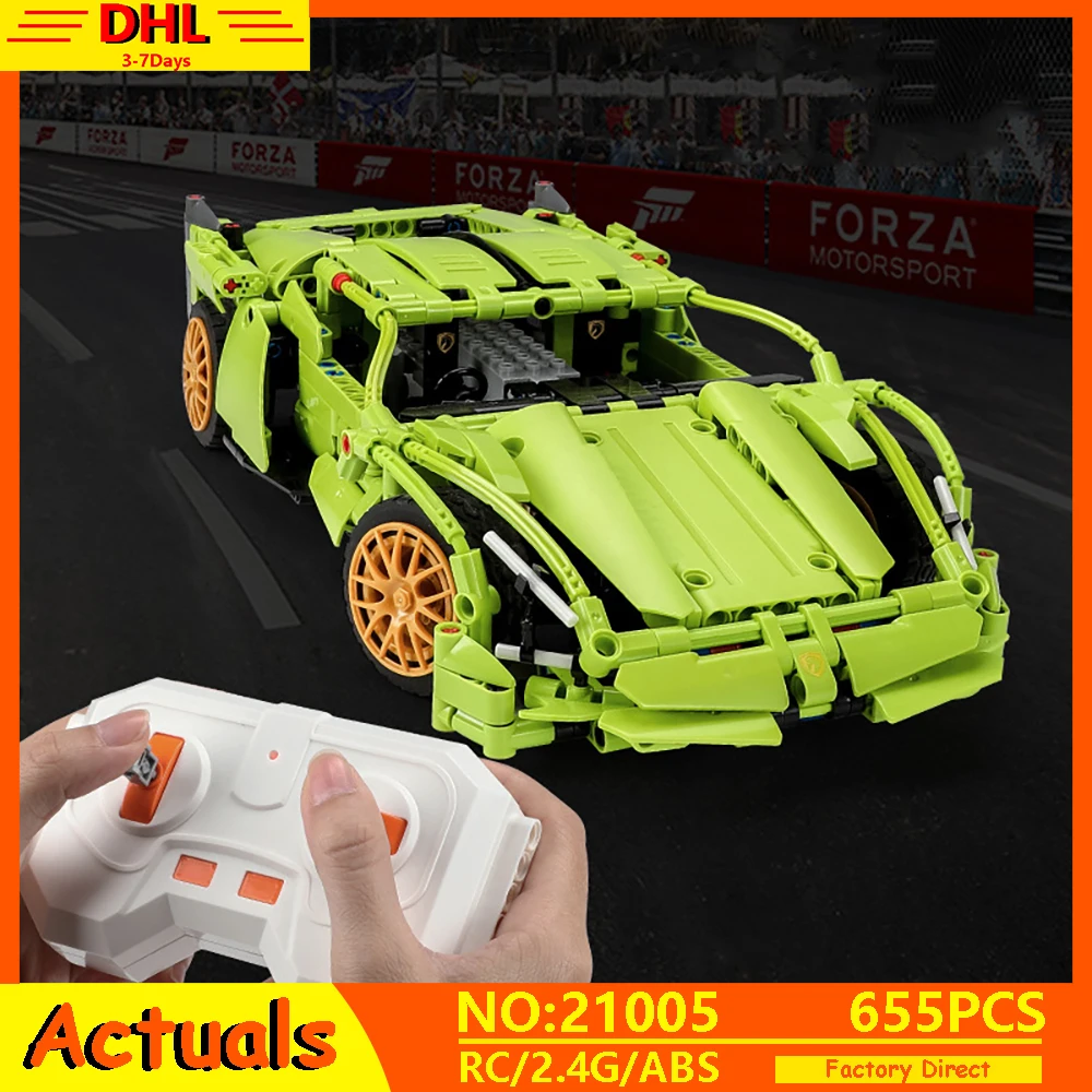 

Technic RC Car Series Lamborghinis SIAN FKP37 Roadster Vehicle Model Building Blocks Bricks Compatible with 42115 Toys Kids Gift