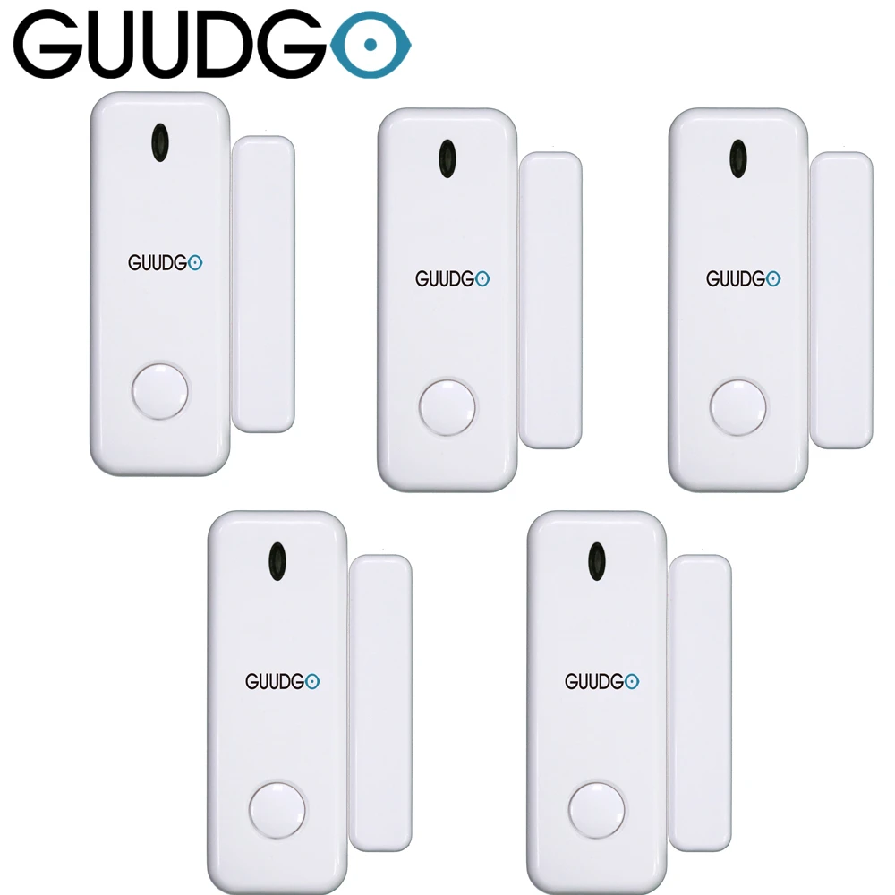 GUUDGO Wireless Door Window Sensor Detector 433MHz Open / Closed Smart Mini Door Sensor for Smart Home Security Alarm System security system keypad